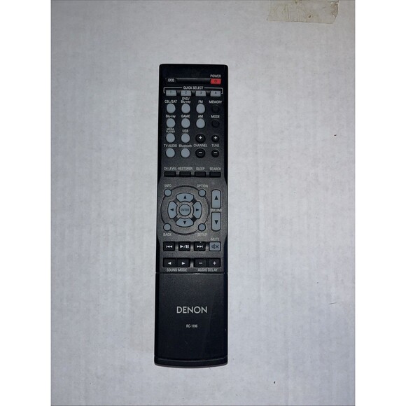RC-1196 Replace Remote For Denon AV Receiver AVR-S510 AVR-S500BT AVR-S510BT - Picture 1 of 3